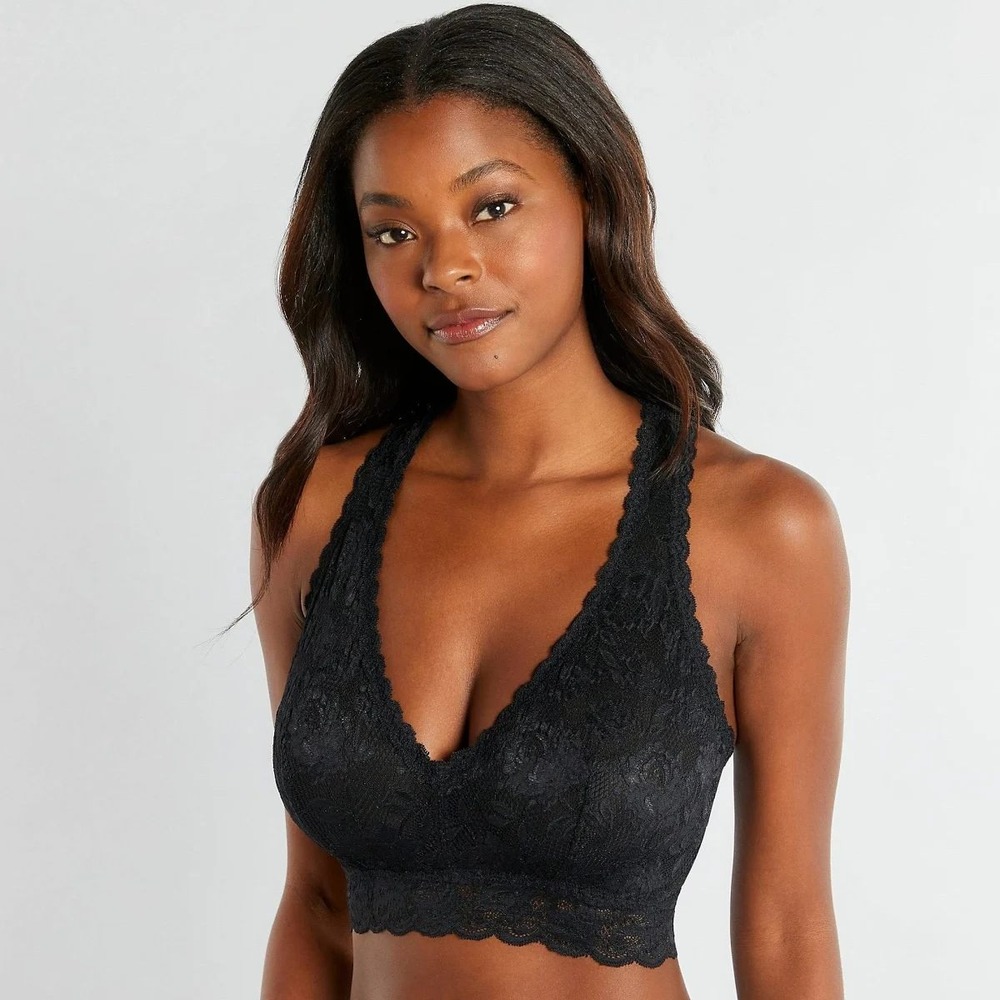 Cosabella Never Say Never Curvy Racie Bralette Black M NEW